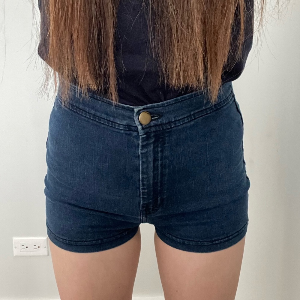 American Apparel Medium Stretchy Denim Shorts
